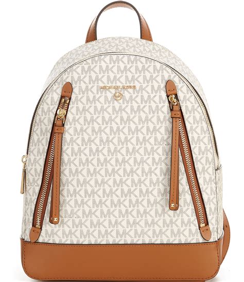 michael kors rucksack mk logo braun|michael kors brooklyn.